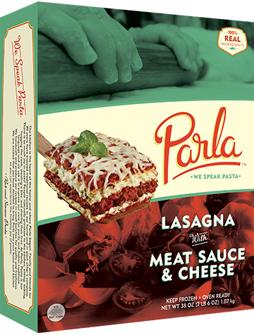 Parla Lasagna with Meat Sauce & Cheese package