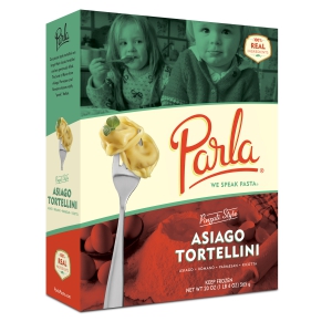 Parla Pasta Pinzati Style Asiago Tortellini package