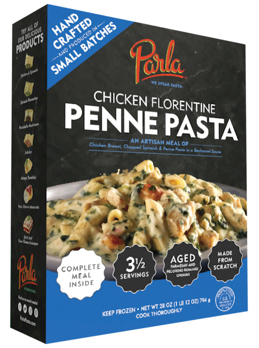parla Chicken Florentine Penne product packaging